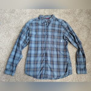 Columbia Men's Long Sleeve Plaid Shirt Size Medium